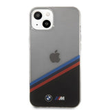 BMW iPhone 13 Mini Skal Tricolor Stripe Transparent Svart