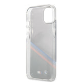 BMW iPhone 13 Mini Skal Tricolor Stripe Transparent Svart