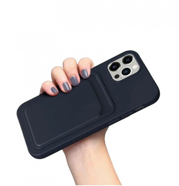 iPhone 13 Skal Korthållare Blå