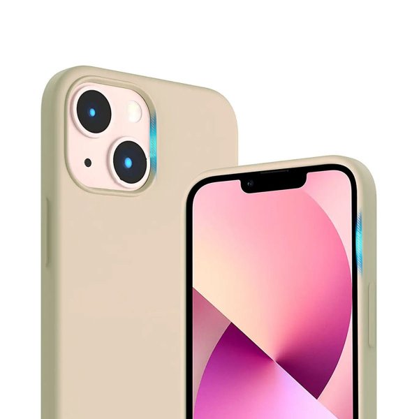 Rvelon iPhone 13 Skal Silikon Beige