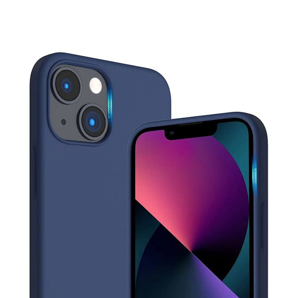 Rvelon iPhone 13 Skal Silikon Blå