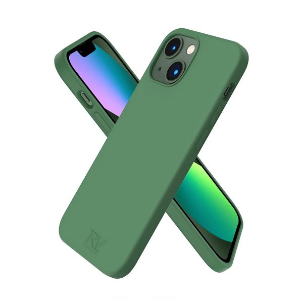 Rvelon iPhone 13 Skal Silikon Grön