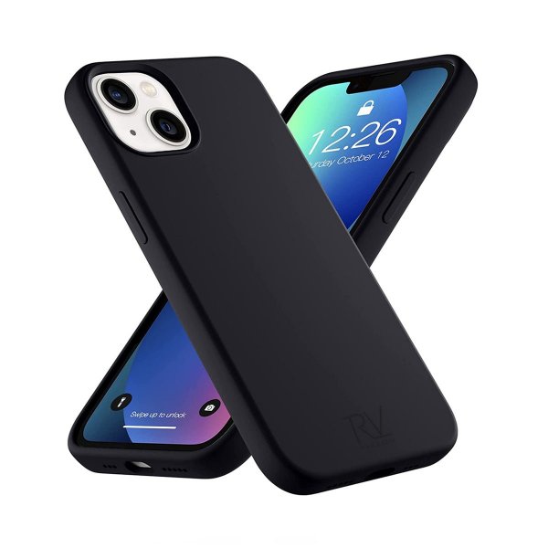 Rvelon iPhone 13 Skal Silikon Svart