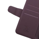 Rvelon iPhone 13 Fodral Utfällbart Kortfack Lila