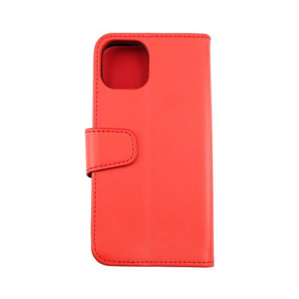 Rvelon iPhone 13 Fodral Utfällbart Kortfack Röd