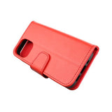 Rvelon iPhone 13 Fodral Utfällbart Kortfack Röd