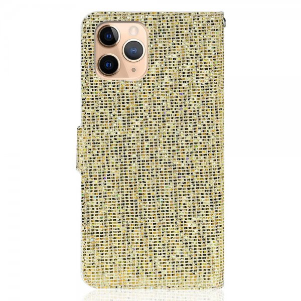 iPhone 13 Pro Fodral Glitter Stripe Guld