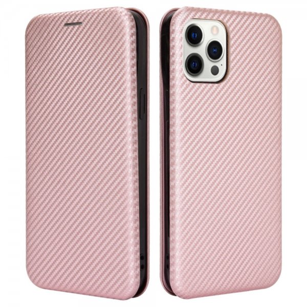 iPhone 13 Pro Fodral Kolfibertextur Roseguld