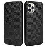 iPhone 13 Pro Fodral Kolfibertextur Svart