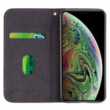 iPhone 13 Pro Fodral Krokodilmönster Glitter Flip Vit
