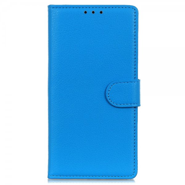 Nordic Covers iPhone 13 Pro Fodral Litchi Blå