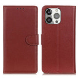Nordic Covers iPhone 13 Pro Fodral Litchi Brun