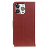 Nordic Covers iPhone 13 Pro Fodral Litchi Brun