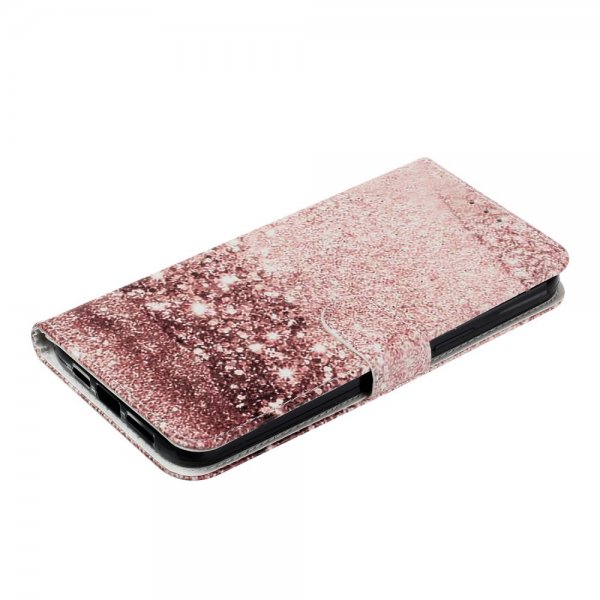 iPhone 13 Pro Fodral Motiv Rosa Glitter