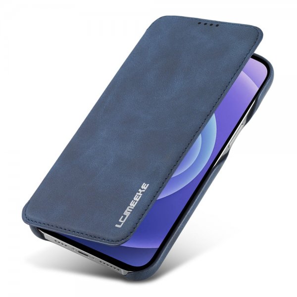 Lc.Imeeke iPhone 13 Pro Fodral Retro Blå