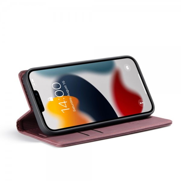 CaseMe iPhone 13 Pro Fodral Retro Flip Röd