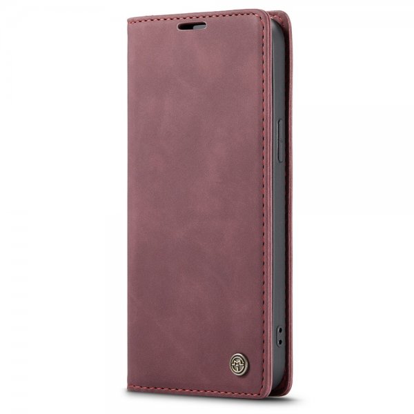 CaseMe iPhone 13 Pro Fodral Retro Flip Röd