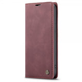 CaseMe iPhone 13 Pro Fodral Retro Flip Röd