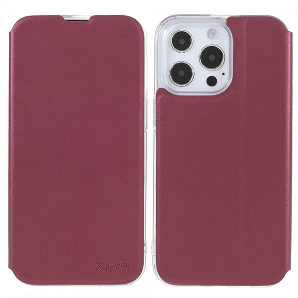 X-Level iPhone 13 Pro Fodral Shandoo Series Röd