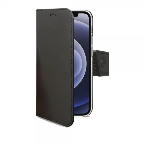 Celly iPhone 13 Pro Fodral Wally Wallet Case Svart