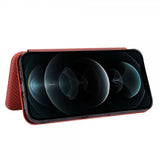 iPhone 13 Pro Max Fodral Kolfibertextur Brun