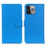 Nordic Covers iPhone 13 Pro Max Fodral Litchi Blå