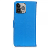 Nordic Covers iPhone 13 Pro Max Fodral Litchi Blå