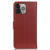 Nordic Covers iPhone 13 Pro Max Fodral Litchi Brun