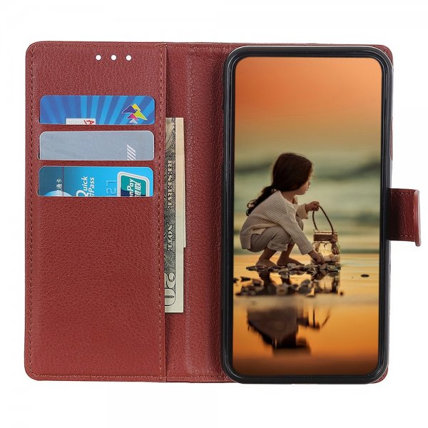 Nordic Covers iPhone 13 Pro Max Fodral Litchi Brun
