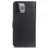 Nordic Covers iPhone 13 Pro Max Fodral Litchi Raven Black