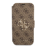 Guess iPhone 13 Pro Max Fodral Metal Logo Brun