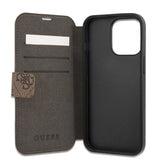 Guess iPhone 13 Pro Max Fodral Printed Stripe Brun