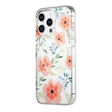 iPhone 13 Pro Max Skal Blommönster MagSafe Rosa