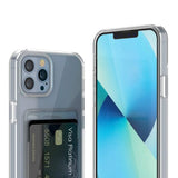 Rvelon iPhone 13 Pro Max Skal Korthållare Transparent