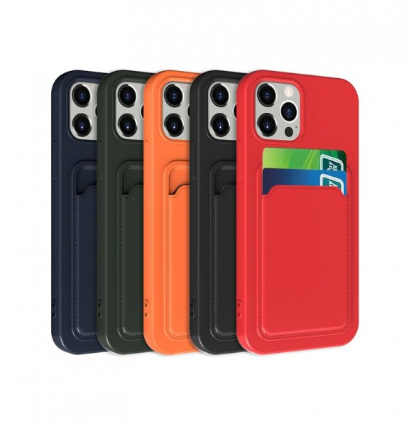iPhone 13 Pro Max Skal Korthållare Röd