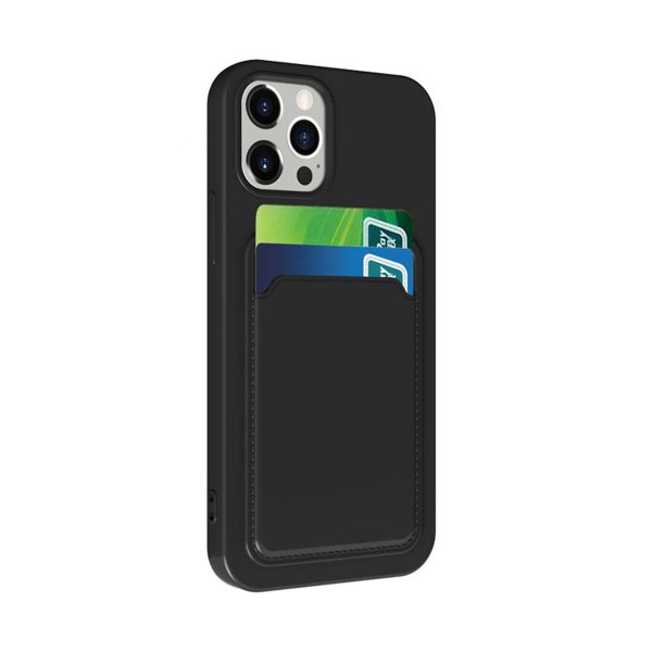 iPhone 13 Pro Max Skal Korthållare Svart