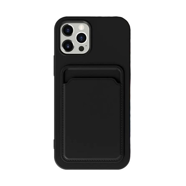 iPhone 13 Pro Max Skal Korthållare Svart