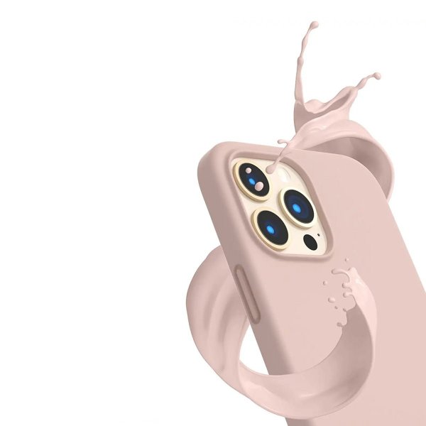 Rvelon iPhone 13 Pro Max Skal Silikon Beige