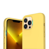 Rvelon iPhone 13 Pro Max Skal Silikon Gul
