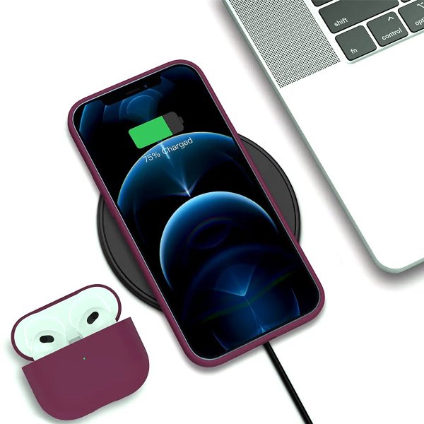 Rvelon iPhone 13 Pro Max Skal Silikon Röd