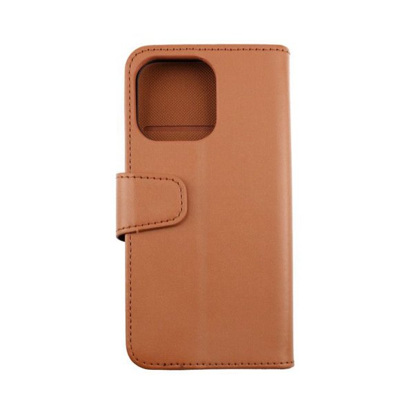 Rvelon iPhone 13 Pro Max Fodral Utfällbart Kortfack Brun
