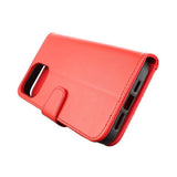 Rvelon iPhone 13 Pro Max Fodral Utfällbart Kortfack Röd