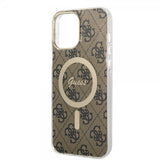 Guess iPhone 13 Pro Max Skal 4G Pattern MagSafe Brun