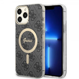 Guess iPhone 13 Pro Max Skal 4G Pattern MagSafe Svart