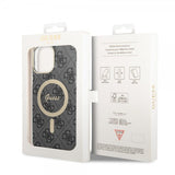 Guess iPhone 13 Pro Max Skal 4G Pattern MagSafe Svart