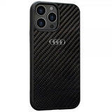 Audi iPhone 13 Pro Max Skal Carbon Fiber Svart