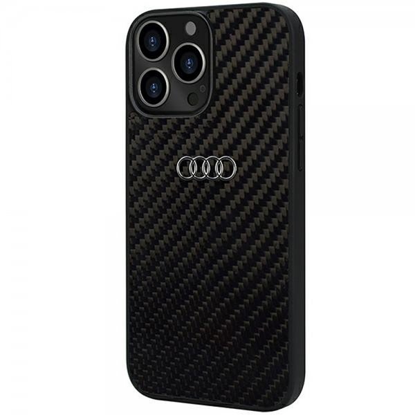 Audi iPhone 13 Pro Max Skal Carbon Fiber Svart