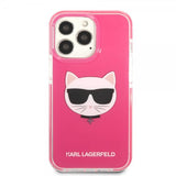 Karl Lagerfeld iPhone 13 Pro Max Skal Choupette Fuchsia