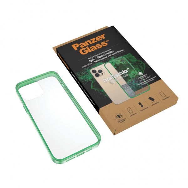 PanzerGlass iPhone 13 Pro Max Skal ClearCase Color Lime