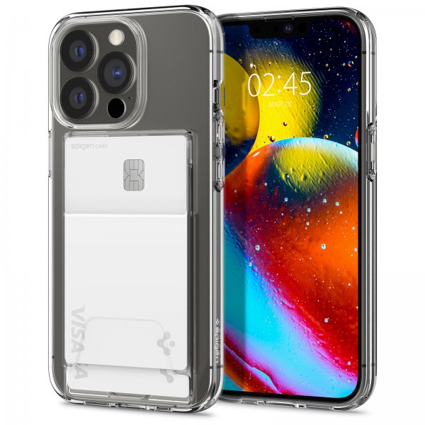 Spigen iPhone 13 Pro Max Skal Crystal Slot Dual Crystal Clear